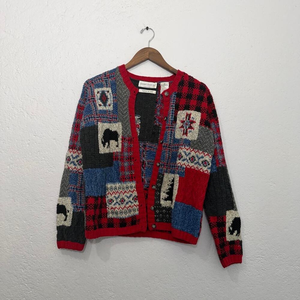 90s robert scott christmas knit